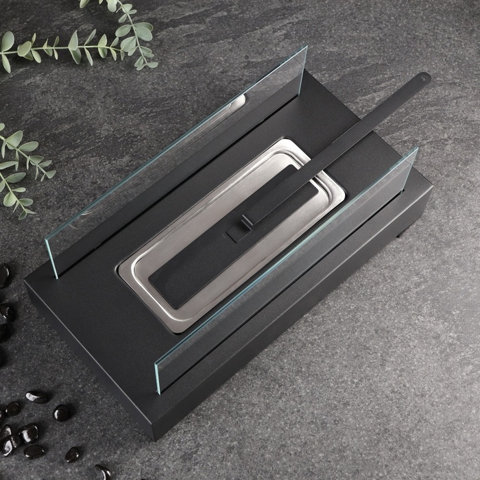 Биокамин настольный 35х18х15см, черный Биокамин настольный 35х18х15см, черный