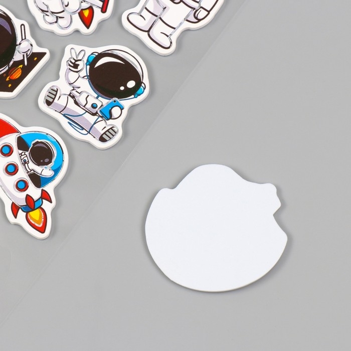 Наклейки для творчества бумага Наклейки для творчества бумага "Хобби космонавта" 15х30 см