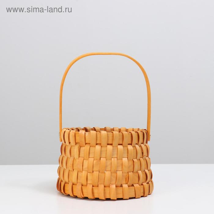 Корзина плетеная, ротанг, 17х12,5/26 см, 1 шт., натуральный Корзина плетеная, ротанг, 17х12,5/26 см, 1 шт., натуральный