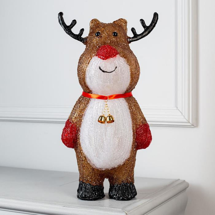 Светодиодная фигура «Сказочный олень» 16 × 40 × 12 см, акрил, 40 LED, 220 В, свечение белое Светодиодная фигура «Сказочный олень» 16 × 40 × 12 см, акрил, 40 LED, 220 В, свечение белое