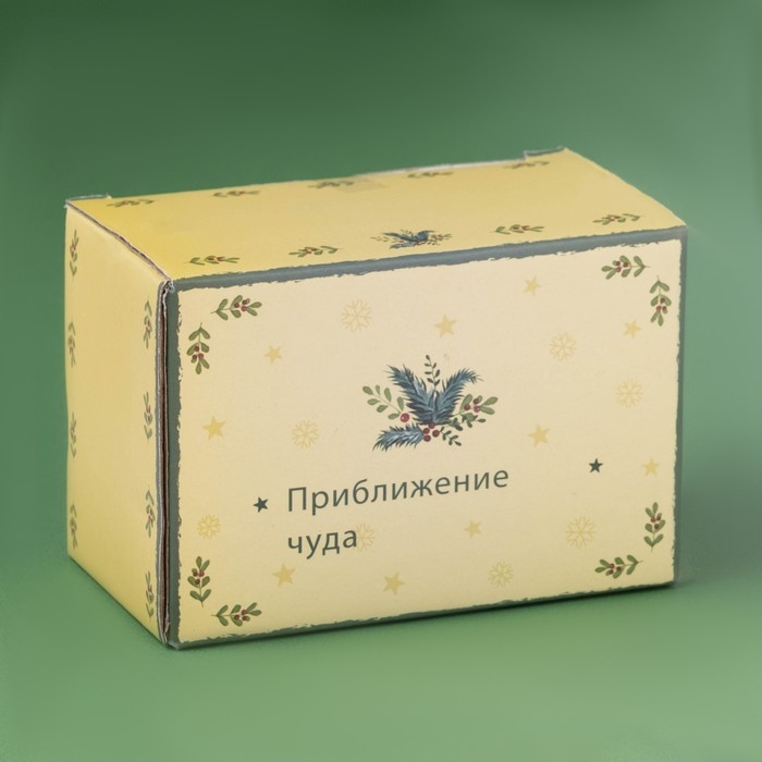 Новогодний набор для специй Доляна «Приближение чуда», 3 предмета: солонка 80 мл, перечница 80 мл, подставка, керамика, цвет белый Новогодний набор для специй Доляна «Приближение чуда», 3 предмета: солонка 80 мл, перечница 80 мл, подставка, керамика, цвет белый