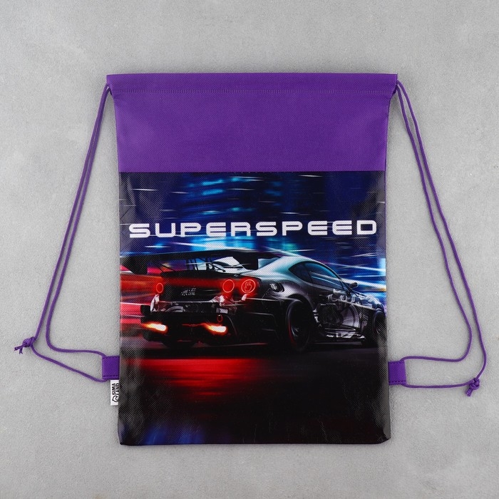 Мешок для обуви «1 сентября: Super speed» нетканное полотно, размер 30 х 40 см Мешок для обуви «1 сентября: Super speed» нетканное полотно, размер 30 х 40 см