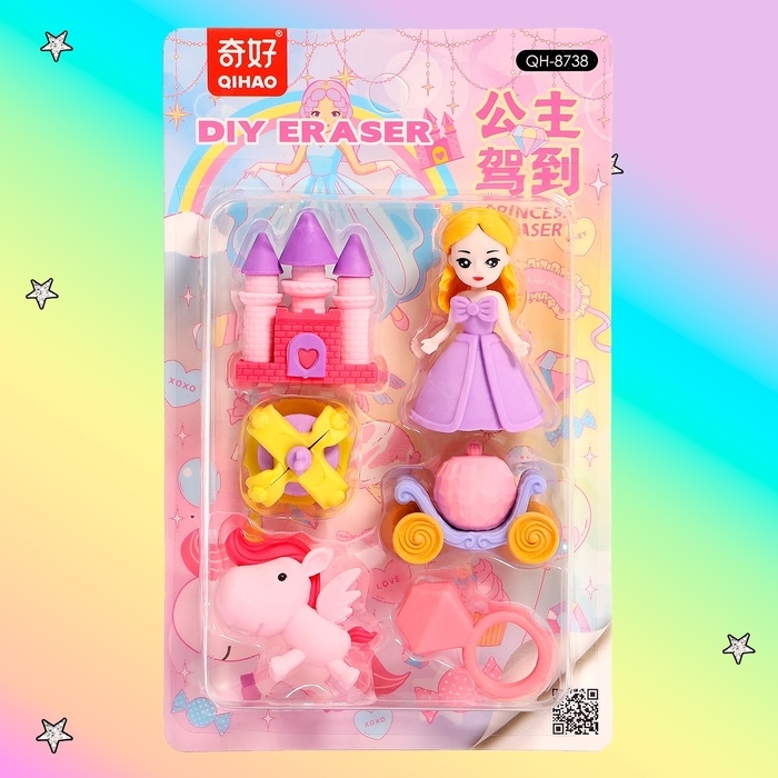 Игровой набор ластиков «Принцесса», 6 шт. Игровой набор ластиков «Принцесса», 6 шт.