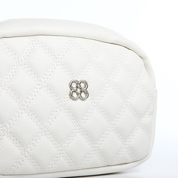 Сумка кросс-боди на молнии, цвет белый Сумка кросс-боди на молнии, цвет белый