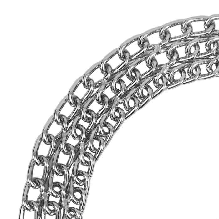 Ошейник - полуудавка металлический трехрядный, 60 см, толщина проволоки 2,5 мм Ошейник - полуудавка металлический трехрядный, 60 см, толщина проволоки 2,5 мм