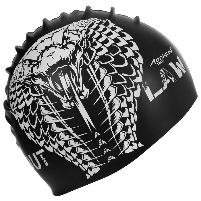 Шапочка для плавания взрослая ONLYTOP Outlaw, силиконовая, обхват 54-60 см Шапочка для плавания взрослая ONLYTOP Outlaw, силиконовая, обхват 54-60 см