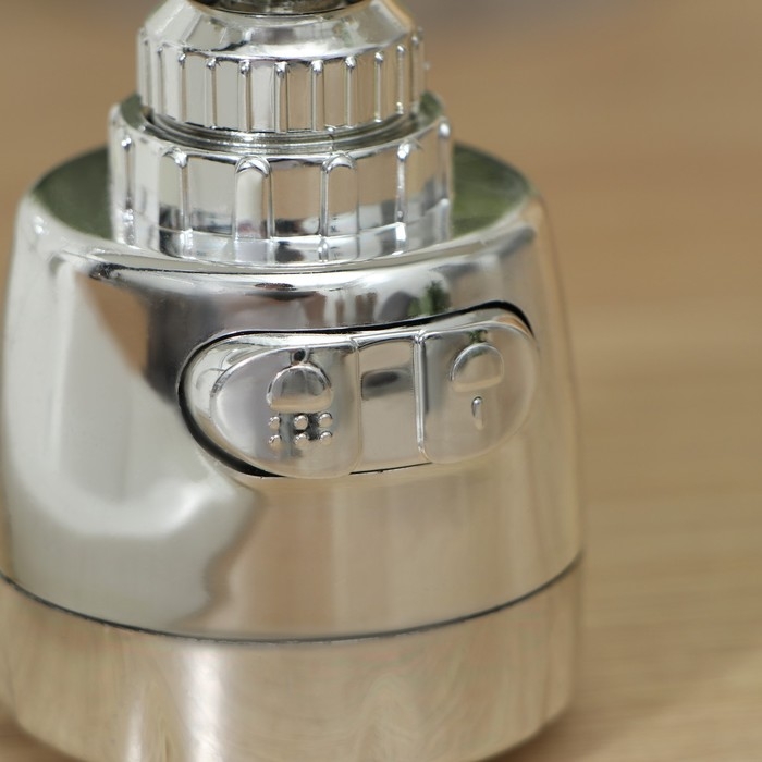 Насадка на кран для экономии воды с изменяемым напором и углом струи Доляна Насадка на кран для экономии воды с изменяемым напором и углом струи Доляна