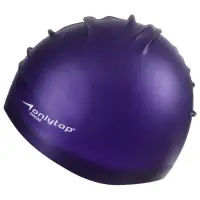 Шапочка для плавания взрослая ONLYTOP, силиконовая, обхват 54-60 см, МИКС