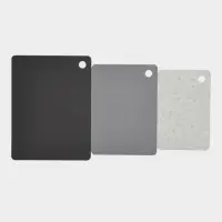 Набор досок разделочных "Грей", гибкие, прямоугольные,  3 шт 38х29;33,5х24;29х19 см