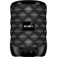 Портативная акустика SVEN PS-55 black, 5Вт, FM/USB/SD, черный (SV-021146)