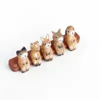 Фигура &laquo;Зверушки на скамейке&raquo;, 18&times;6&times;4.5 см, дерево, коричневый
