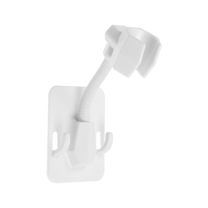 Держатель для душевой лейки ZEIN Z89, самоклеющейся, регулируемый, пластик, белый Держатель для душевой лейки ZEIN Z89, самоклеющейся, регулируемый, пластик, белый