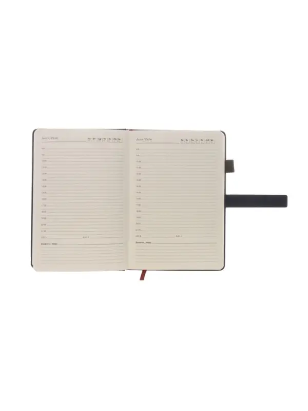 Ежедневник недатированный формат А5, с хлястиком, 80л, линия, пвх, Синий Ежедневник недатированный формат А5, с хлястиком, 80л, линия, пвх, Синий