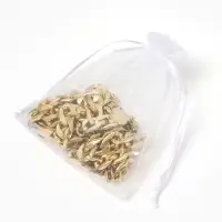Мешочек подарочный набор 20 шт, 10*12см, органза, цвет белый