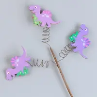 Топпер для торта новогодний «Динозаврик с ёлкой» 40×15×1.5 см