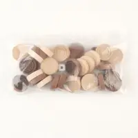 Фишки для нард и шашек, 30 шт., 2 кубика, d=2.9 см, дерево
