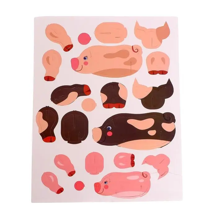 3D конструктор «Весёлые зверята, свиньи» 3D конструктор «Весёлые зверята, свиньи»