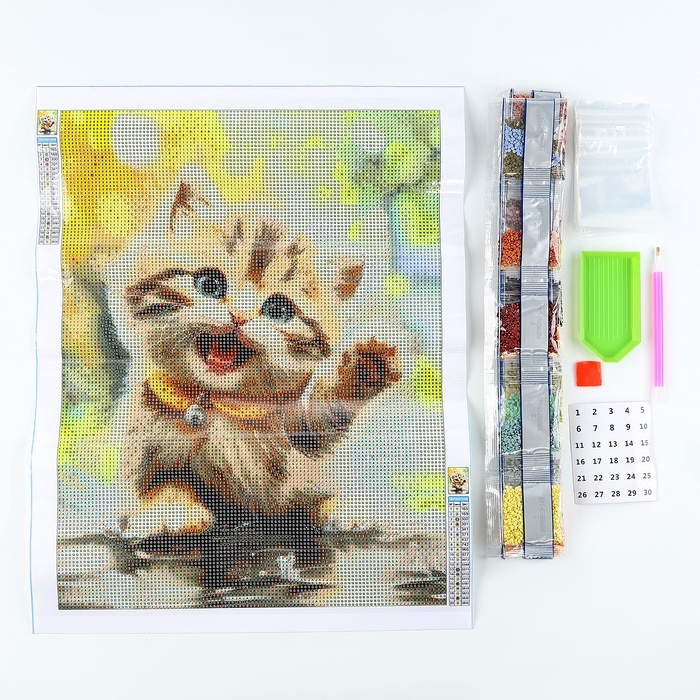 Алмазная мозаика с полным заполнением на холсте «Пушистый Милаш», 30 х 40 см Алмазная мозаика с полным заполнением на холсте «Пушистый Милаш», 30 х 40 см