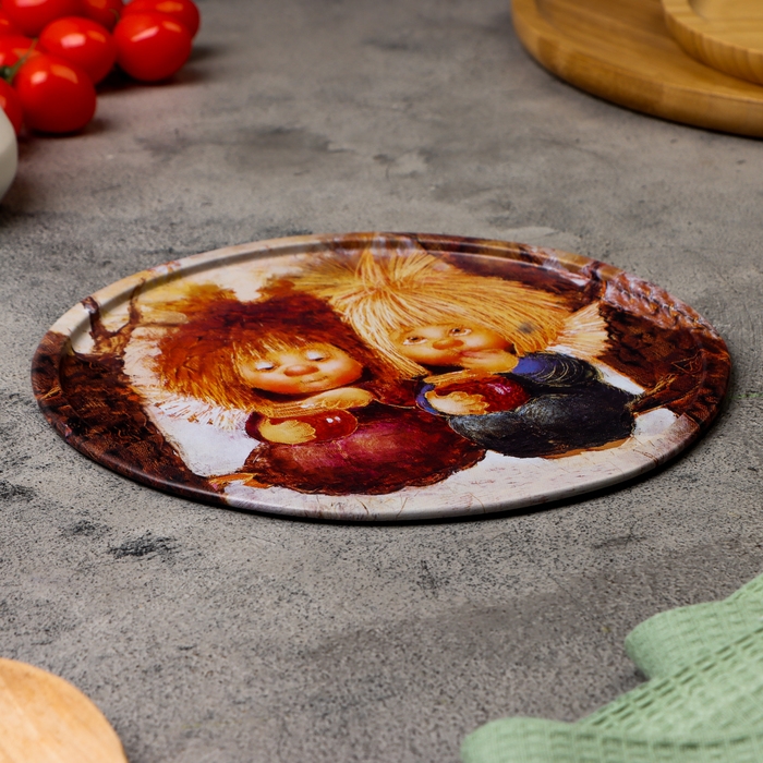 Тарелка декоративная Тарелка декоративная "Сладкая жизнь", 20 х 0,4 х 0,32 см, металл