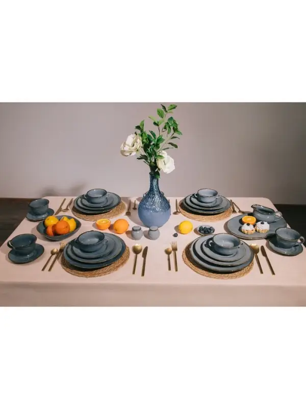 Соусник Magistro Alpine Frost, 285 мл, фарфор, голубовато-серый