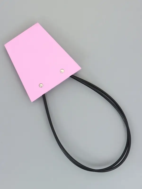 Сумка для цветов розовая влагостойкая, 12&times;12 - 8&times;8 - 12.5 см