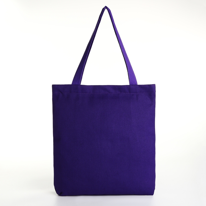 Шопер на молнии, из текстиля, цвет сиреневый Шопер на молнии, из текстиля, цвет сиреневый