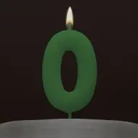 Свеча для торта, цифра «0», светится в темноте, 3,8 х 8 см