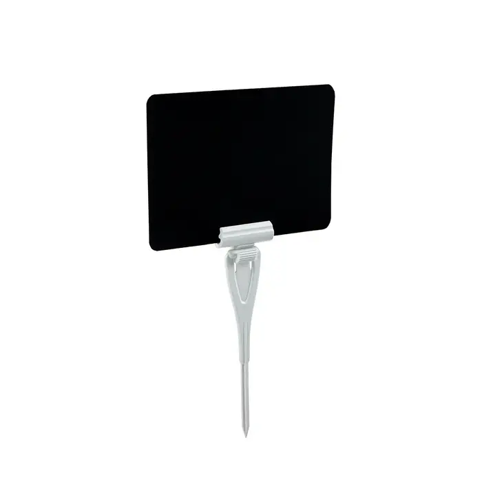 Ценникодержатель с иголкой, 3×11 см, цвет белый