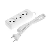 Удлинитель СТАРТ УХ6-103, 3 розетки, 3 м, 6 А, ШВВП, с заземлением, белый