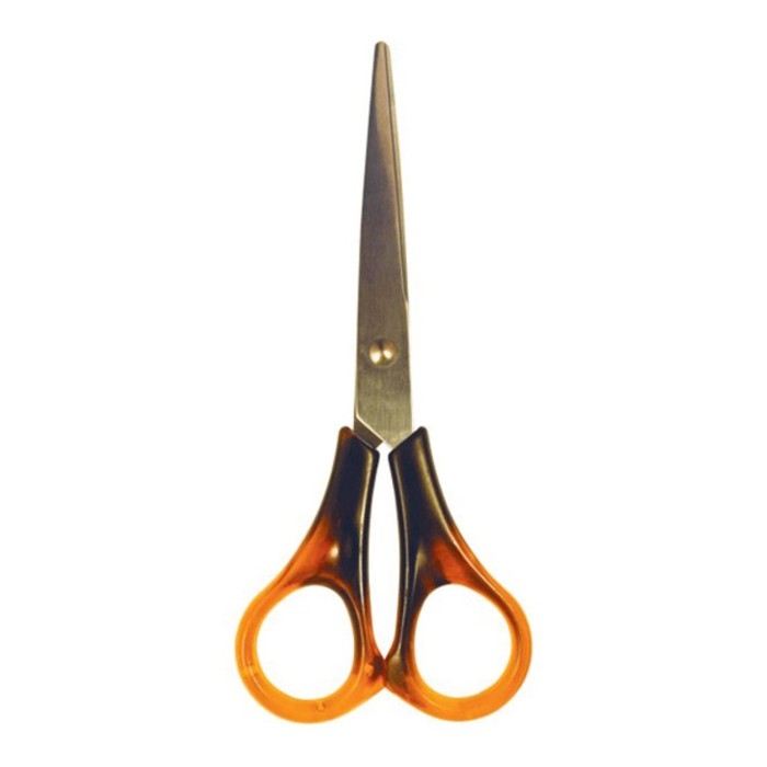 Ножницы 16 cм Attomex Amber, ручки под янтарь, в ПВХ чехле Ножницы 16 cм Attomex Amber, ручки под янтарь, в ПВХ чехле