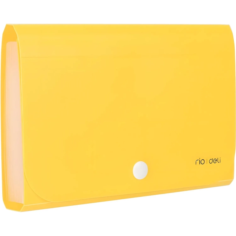 Папка органайзер Vivid на кнопке горизонтА6 12отдел РР 0,6мм  ассортимE5561