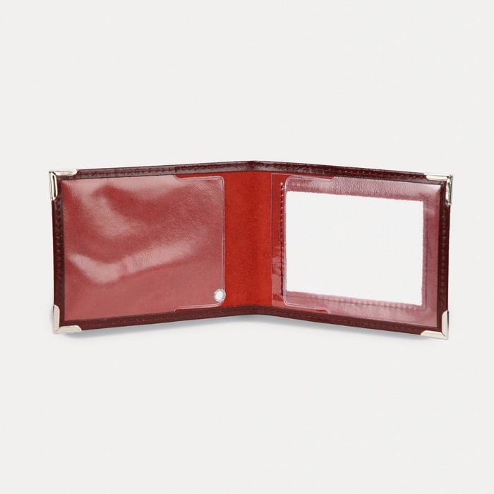 Обложка для удостоверения, цвет бордовый Обложка для удостоверения, цвет бордовый