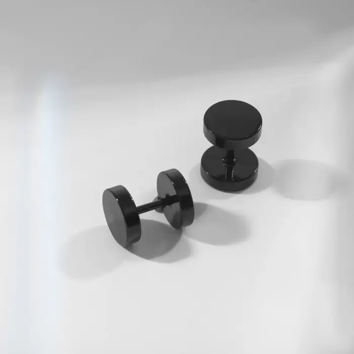 Пирсинг в ухо (плаг) «Тоннель», d=8 мм, чёрный Пирсинг в ухо (плаг) «Тоннель», d=8 мм, чёрный