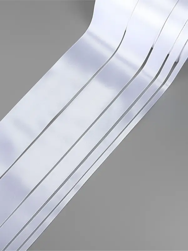 Атласная лента, набор 5 шт., 6/10/20/40/50 мм, 23&plusmn;1 м, белая №01