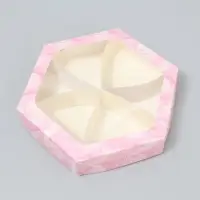 Коробка кондитерская складная, упаковка &laquo;Зефир&raquo;, 23&times;20&times;4 см