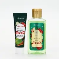 URAL LAB Арома Саунд Набор гель для душа, крем для рук и пилка для ногтей, яблоко