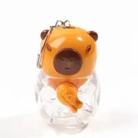Брелок - фонарик с подсветкой &laquo;Капибара&raquo;, мигает, 2.8&times;3&times;4.5 см, МИКС