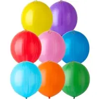 Воздушные шары латексные 18", панч-болл, пастель, набор 25 шт., МИКС