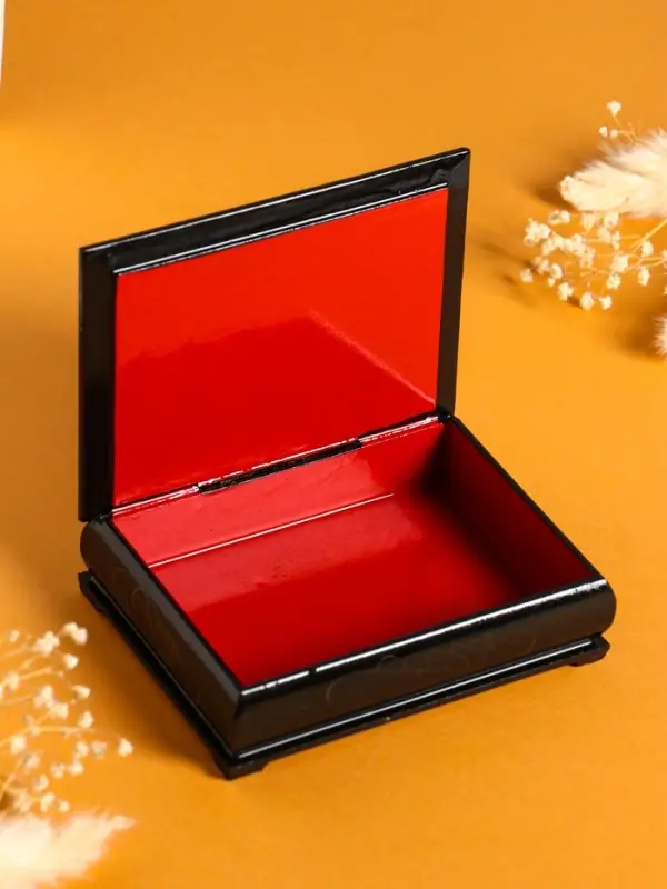 Шкатулка «Цветы в корзине», 10×14 см, лаковая миниатюра