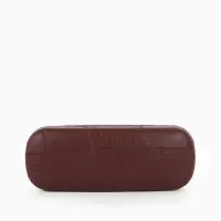 Футляр для очков на хлопушке, размер 16&times;5.8&times;3 см, коричневый