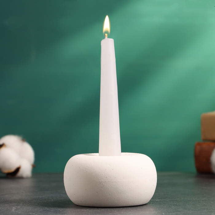 Подсвечник Подсвечник "Эдвард" белый песок, 4х7х7см