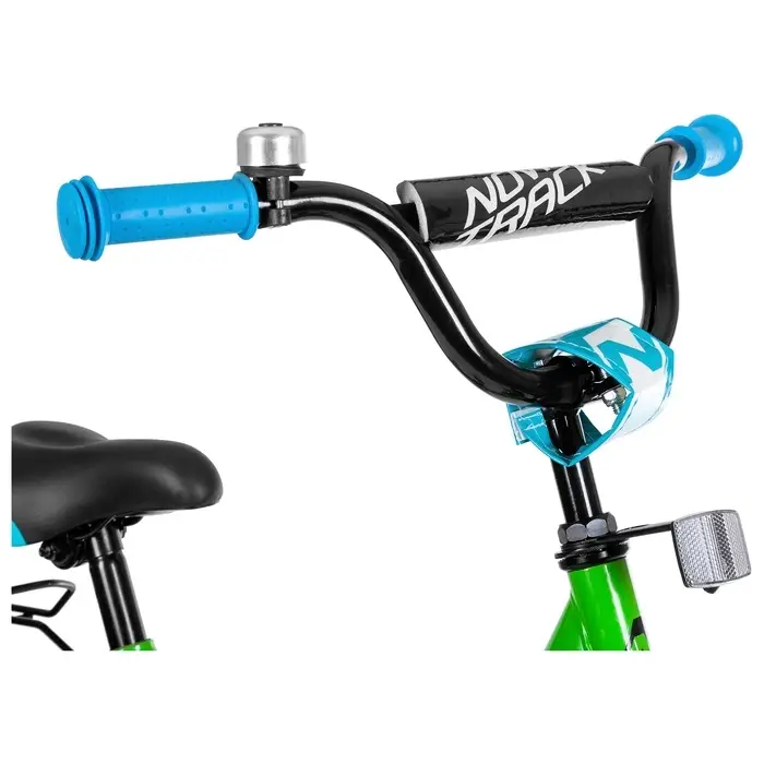 Велосипед детский Novatrack VECTOR, диаметр колёс 16", со съёмными колёсами, лаймовый