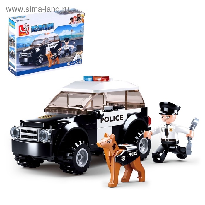 Конструктор «Полицейский патруль», 78 деталей Конструктор «Полицейский патруль», 78 деталей