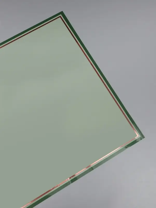 Плёнка для цветов &laquo;Двойная кайма&raquo;, лаймовый сок, 57&times;57&plusmn;2 см