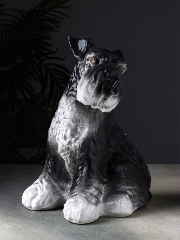 Копилка "Собака Шнауцер терьер" 25х24х36 см