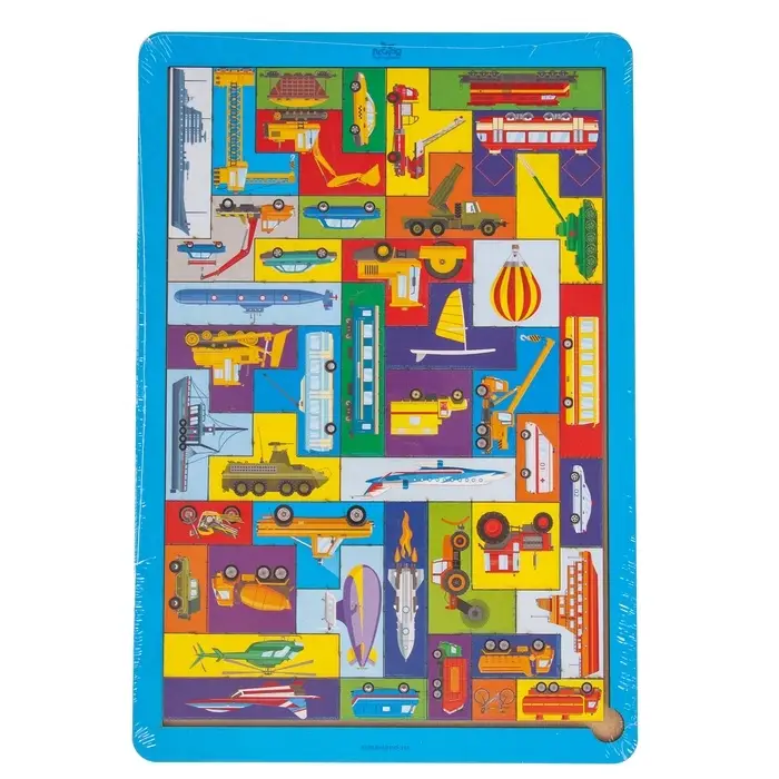 Головоломка тетрис Лесная мастерская &laquo;Большой транспорт&raquo;, 44 детали