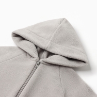 Толстовка флисовая детская MINAKU: Fleece Soft, цвет серый, рост 98 см