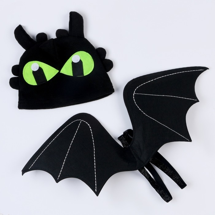 Карнавальный набор «Дракоша»: крылья и шапка Карнавальный набор «Дракоша»: крылья и шапка