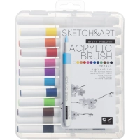 Набор маркеров кистей акриловых Sketch&Art, 12 ЦВ., 22-0155