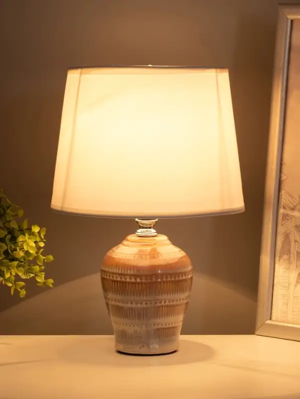 Настольная лампа RISALUX &laquo;Тирел&raquo;, Е14, 40 Вт, 18&times;18&times;30 см, коричневая